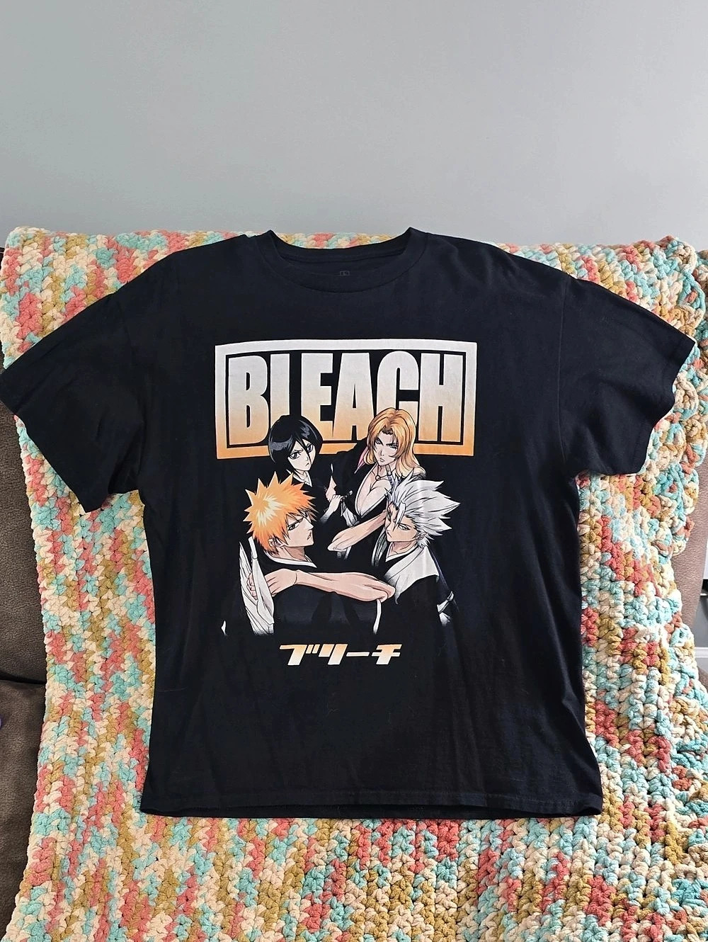 Bleach graphic tee Graphic Tee Black Size Large
